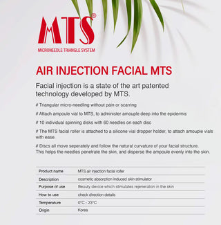 Air Injection MTS Facial Roller and Lumie FX Skin Booster Ampoule