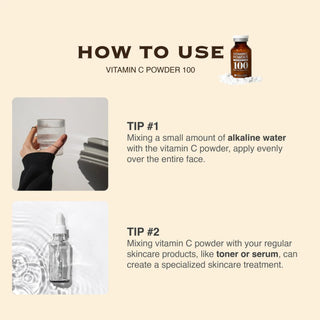 100% Vitamin C Powder Serum Solution