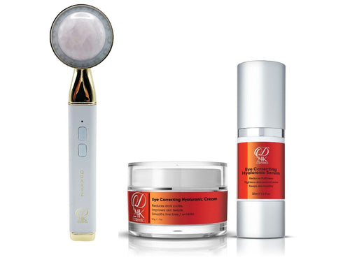 D24K Eye Correcting Hyaluronic Duo and the Rose Quartz Face Wand