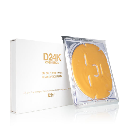 24K Deep Tissue Gold Regeneration Facial Mask, 12pk