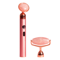 Vibrating Rose Quartz Lift & Tone Massage Roller
