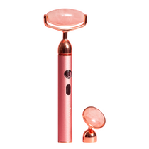 Vibrating Rose Quartz Lift & Tone Massage Roller