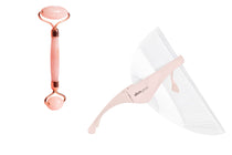 LED Anti-Aging Face Shield & Rose Quartz Facial Massage Roller