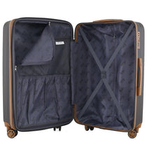 Luan-Diamond 3-Piece Hardside Spinner Luggage Set with Luggage Protectors